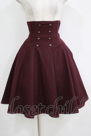 画像: EXCENTRIQUE / Concertoコルセットスカート S/M ボルドー H-25-10-28-052-EL-SK-KB-ZH