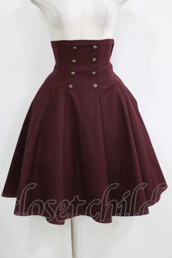 画像1: EXCENTRIQUE / Concertoコルセットスカート S/M ボルドー H-25-10-28-052-EL-SK-KB-ZH (1)