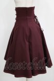 画像2: EXCENTRIQUE / Concertoコルセットスカート S/M ボルドー H-25-10-28-052-EL-SK-KB-ZH (2)