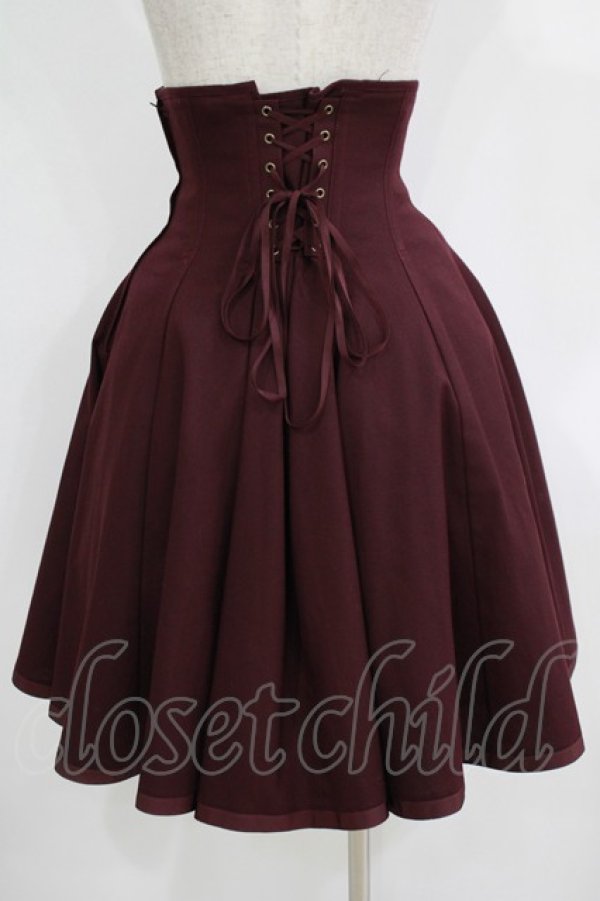 画像3: EXCENTRIQUE / Concertoコルセットスカート S/M ボルドー H-25-10-28-052-EL-SK-KB-ZH (3)