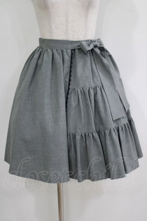 画像: MIHO MATSUDA / アシメフリルスカート  グレー H-25-10-28-054-GO-SK-KB-ZH