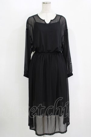 画像: merry jenny / シアーワンピース F 黒 H-25-10-28-055-LO-OP-KB-ZH