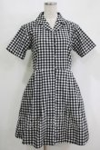画像1: merry jenny / ギンガムシャツワンピース  ブラック H-25-10-28-056-LO-OP-KB-ZH (1)