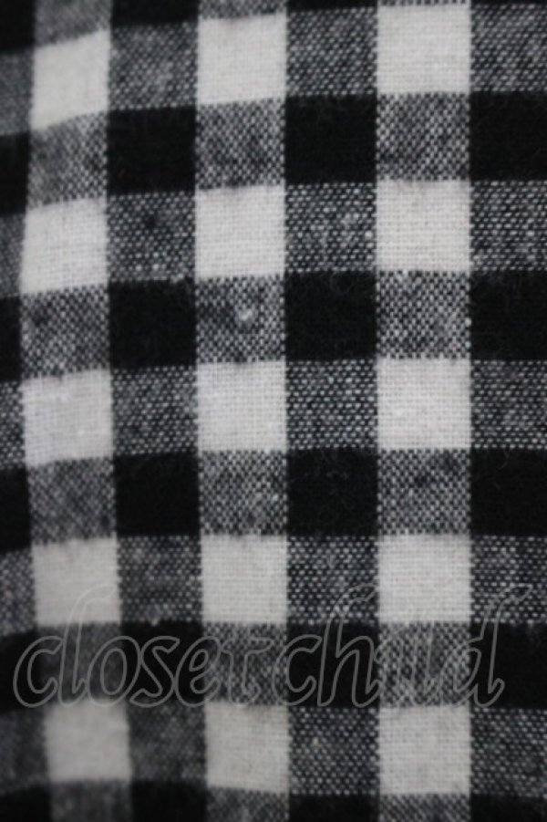 画像4: merry jenny / ギンガムシャツワンピース  ブラック H-25-10-28-056-LO-OP-KB-ZH (4)