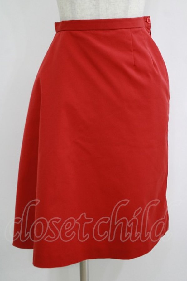 画像1: ネバアランド / ウエストタックスカート  赤 H-25-10-28-058-LO-SK-KB-ZH (1)