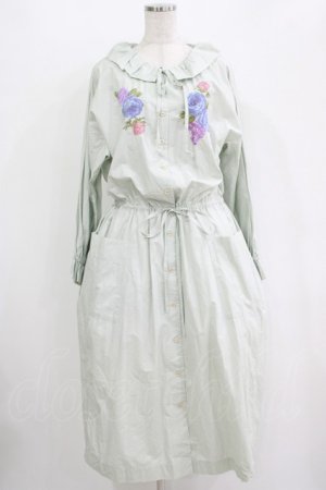 画像: Jane Marple Dans Le Salon / Jardin Des Fleurs Embroideryドレス  ミント H-25-10-28-007-JM-OP-KB-ZH