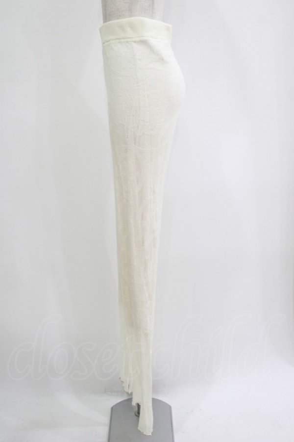 画像2: merry jenny / シアーニットラメメロウパンツ  アイボリー H-25-10-28-064-LO-PA-KB-ZH (2)