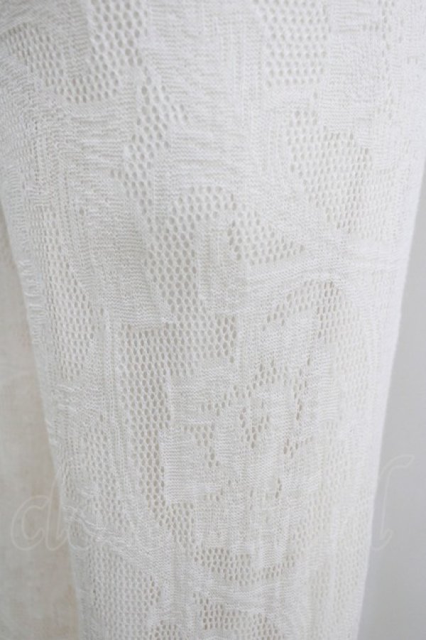 画像4: merry jenny / シアーニットラメメロウパンツ  アイボリー H-25-10-28-064-LO-PA-KB-ZH (4)