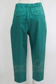 画像3: Jane Marple Dans Le Salon / Glossy twill tapered pants  グリーン H-25-10-28-066-JM-PA-KB-ZH (3)