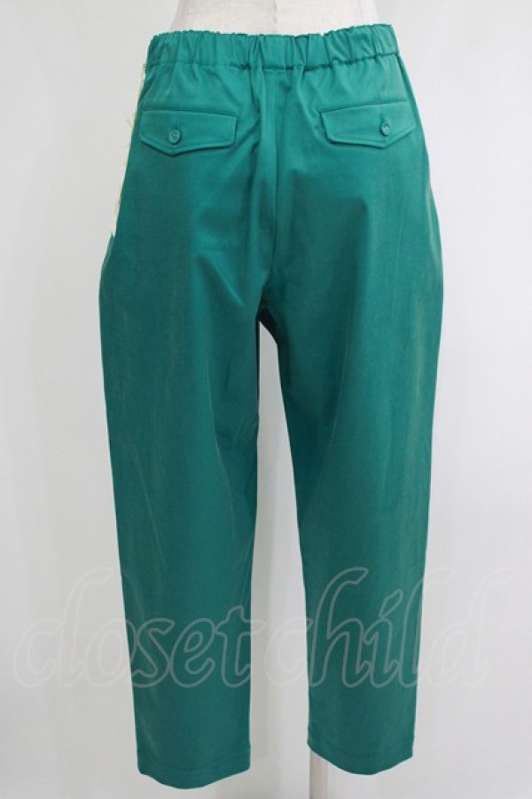 画像3: Jane Marple Dans Le Salon / Glossy twill tapered pants  グリーン H-25-10-28-066-JM-PA-KB-ZH (3)