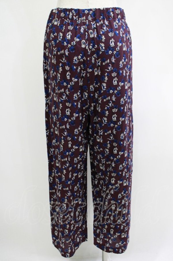 画像3: Jane Marple Dans Le Salon / Dance with roses dress pants  ボルドー H-25-10-28-067-JM-PA-KB-ZH (3)