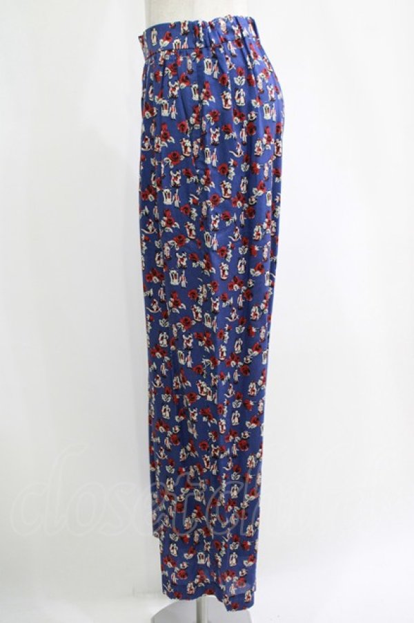 画像2: Jane Marple Dans Le Salon / Dance with roses dress pants  ネイビー H-25-10-28-069-JM-PA-KB-ZH (2)