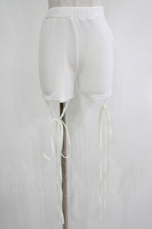 画像: lilLilly / クロスリボンショートパンツ  WHITE H-25-10-28-071-LO-PA-KB-ZH