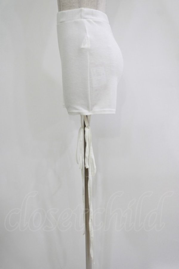 画像2: lilLilly / クロスリボンショートパンツ  WHITE H-25-10-28-071-LO-PA-KB-ZH (2)