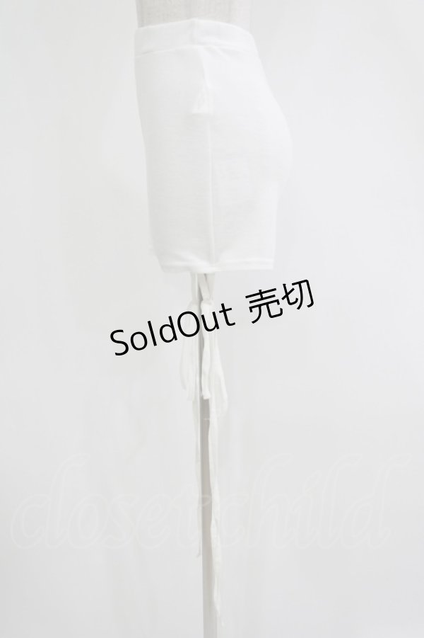 画像2: lilLilly / クロスリボンショートパンツ  WHITE H-25-10-28-071-LO-PA-KB-ZH (2)