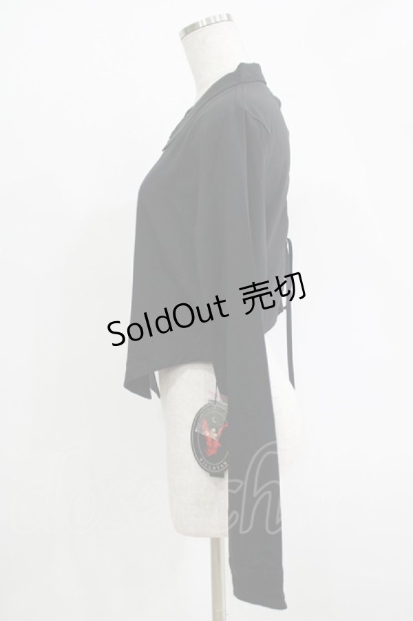 画像2: KILL STAR / SOFIA SHIRT M ブラック H-25-10-28-075-SL-BL-KB-ZH (2)