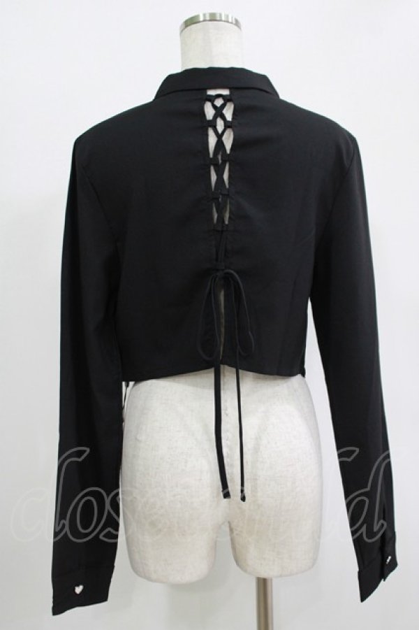 画像3: KILL STAR / SOFIA SHIRT M ブラック H-25-10-28-075-SL-BL-KB-ZH (3)