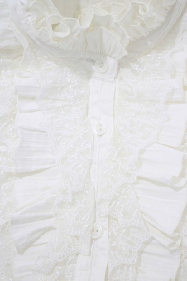 画像5: Moi-meme-Moitie / プリーツフリルブラウス 2 オフ H-25-10-28-078-MO-BL-KB-ZH (5)