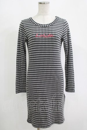 画像: lilLilly / LOLITAギンガムワンピース  ブラック H-25-10-28-079-LO-OP-KB-ZH