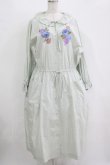 画像1: Jane Marple Dans Le Salon / Jardin Des Fleurs Embroideryドレス  ミント H-25-10-28-009-JM-OP-KB-ZH (1)