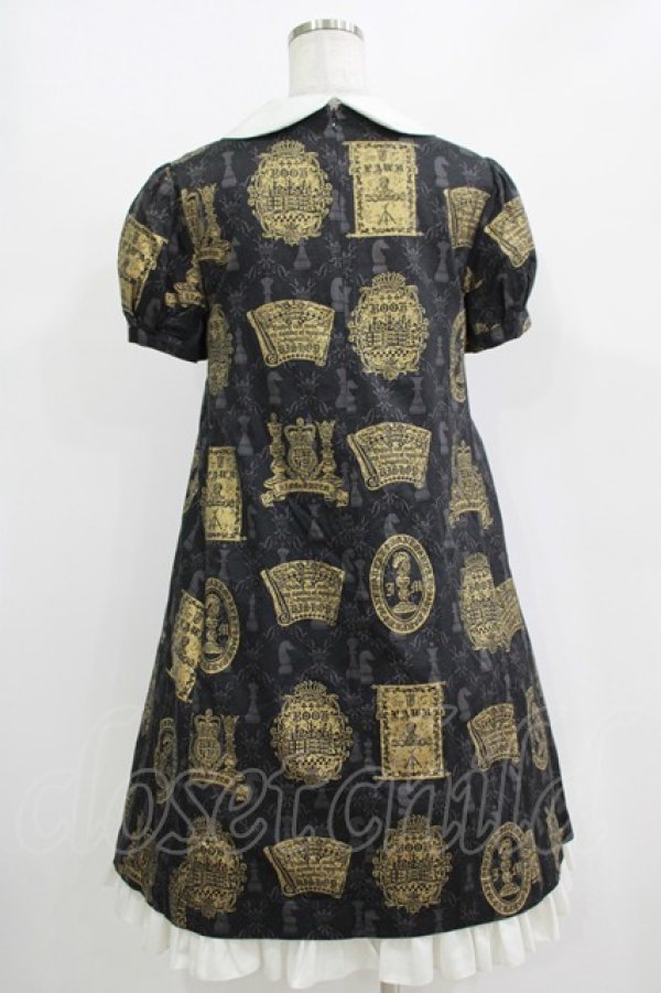 画像3: Jane Marple / チェスゴアードワンピース  黒 H-25-10-28-011-JM-OP-KB-ZH (3)