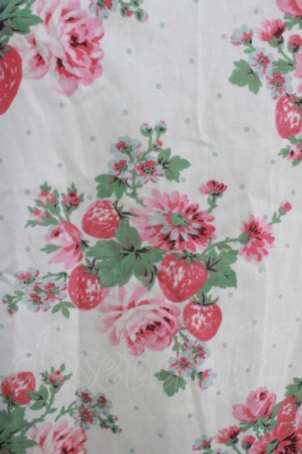 画像4: Jane Marple / Strawberries and flowersラッフルフリルドレス  オフ H-25-10-28-014-JM-OP-KB-ZH (4)