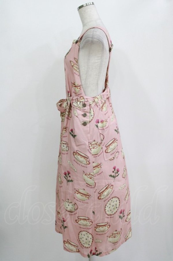 画像2: Jane Marple / Tea for twoサロペットスカート  ピンク H-25-10-28-023-JM-OP-KB-ZH (2)