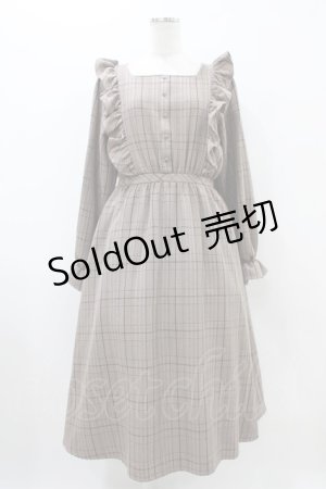 画像: m petit by misako / チェックワンピース L ブラウン H-25-10-29-036-LO-OP-NS-ZH