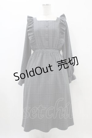 画像: m petit by misako / チェックワンピース L グレー H-25-10-29-037-LO-OP-NS-ZH