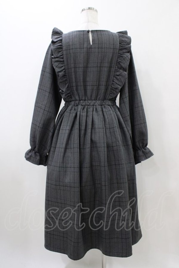 画像2: m petit by misako / チェックワンピース L グレー H-25-10-29-037-LO-OP-NS-ZH (2)