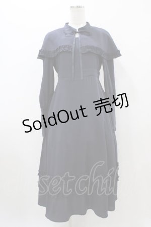画像: FLC / MINA*ケープワンピース S ネイビー H-25-10-29-038-0-OP-NS-ZH