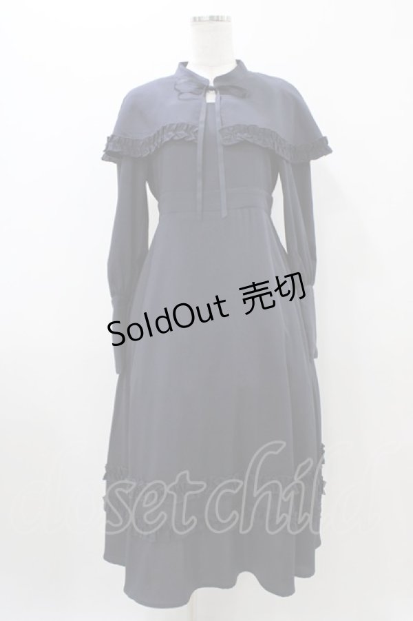 画像1: FLC / MINA*ケープワンピース S ネイビー H-25-10-29-038-0-OP-NS-ZH (1)