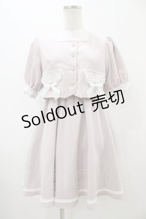 画像: Rojita / フラップリボン付レイヤードワンピース Free ピンク H-25-10-29-042-LO-OP-NS-ZH