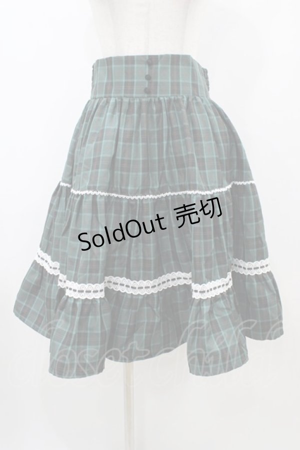 画像1: Eri Aino's Collaboration / TT*AINKフリルフレアSK M グリーン H-25-10-29-043-0-SK-NS-ZH (1)