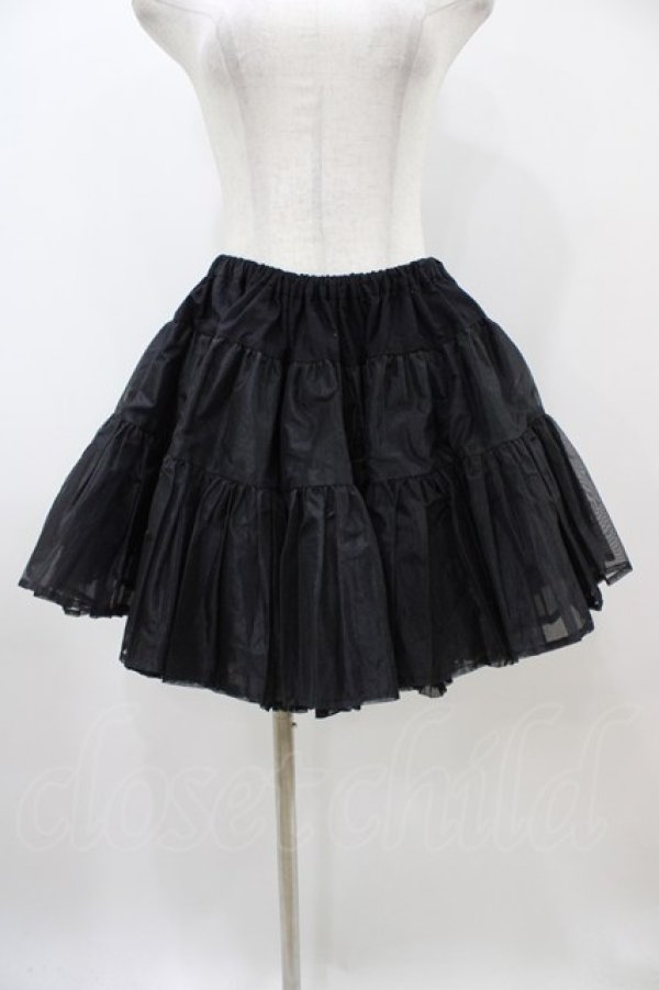 画像1: BABY,THE STARS SHINE BRIGHT / ふわふわボリュームショートパニエ Free ブラック H-25-10-29-045-BA-SK-NS-ZH (1)