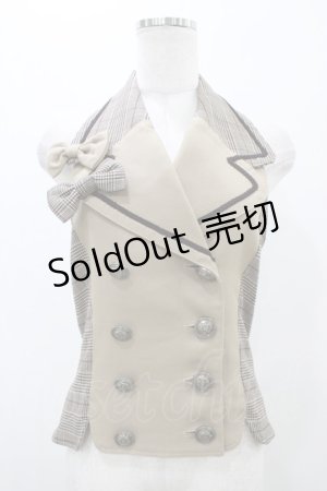 画像: ALICE and the PIRATES / シェリングフォードリボンベスト Free ベージュ H-25-10-29-047-PA-JA-NS-ZH