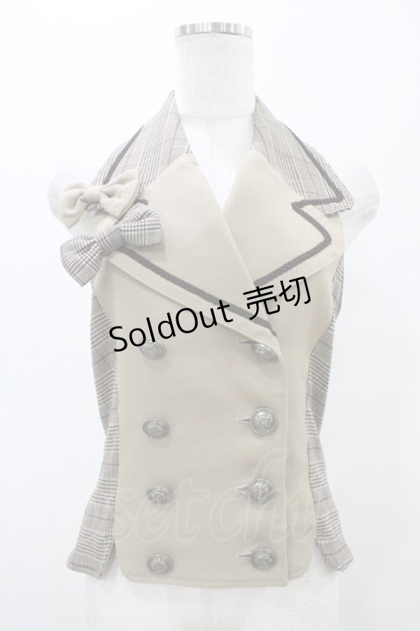 画像1: ALICE and the PIRATES / シェリングフォードリボンベスト Free ベージュ H-25-10-29-047-PA-JA-NS-ZH (1)