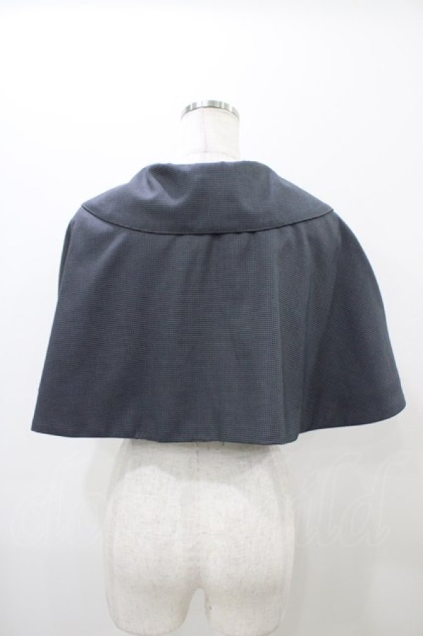 画像2: ALICE and the PIRATES / 千鳥柄スクールケープ Free グレー H-25-10-29-050-PA-JA-NS-ZH (2)