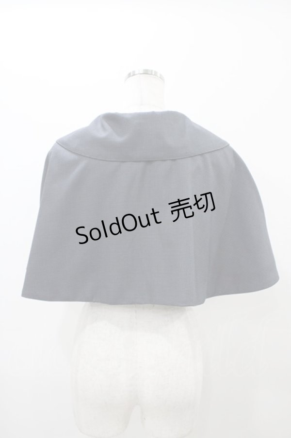 画像2: ALICE and the PIRATES / 千鳥柄スクールケープ Free グレー H-25-10-29-050-PA-JA-NS-ZH (2)