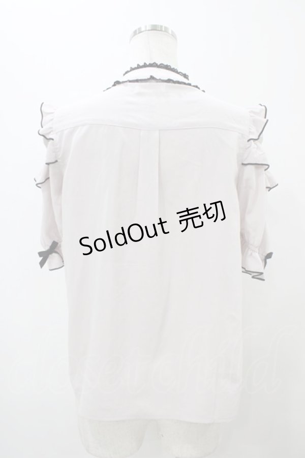 画像2: LIZ LISA / 3つリボンチョーカーブラウス Free ピンク/ブラック H-25-10-29-051-LO-BL-NS-ZH (2)