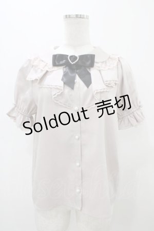 画像: Honey Cinnamon / 丸衿ラッフルブラウス Free ピンク H-25-10-29-052-LO-BL-NS-ZH