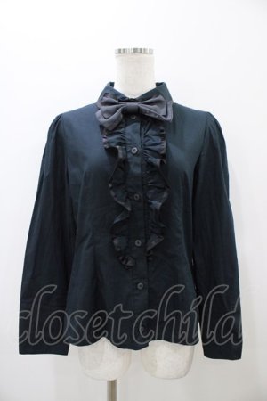 画像: ALICE and the PIRATES / 千鳥リボンブラウス Free ブラック H-25-10-29-055-PA-BL-NS-ZH