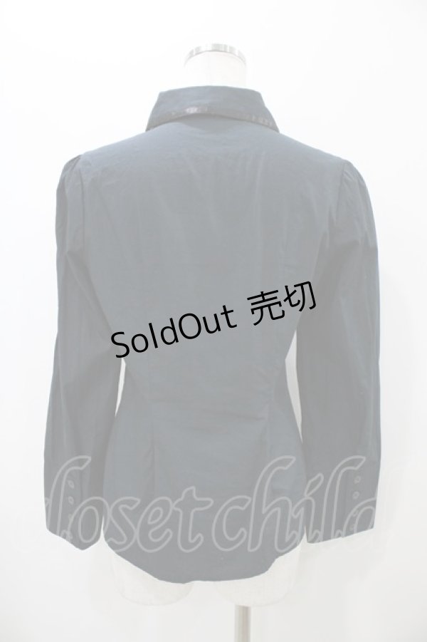 画像2: ALICE and the PIRATES / 千鳥リボンブラウス Free ブラック H-25-10-29-055-PA-BL-NS-ZH (2)