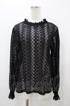 画像: m petit by misako / レースインナートップス L ブラック H-25-10-29-056-LO-TO-NS-ZH