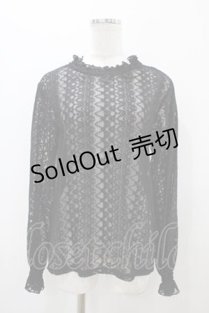 画像: m petit by misako / レースインナートップス L ブラック H-25-10-29-056-LO-TO-NS-ZH