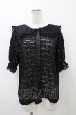 画像1: m petit by misako / TT* AOKレースブラウス L ブラック H-25-10-29-057-LO-BL-NS-ZH (1)
