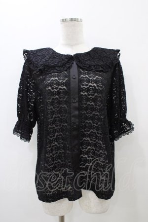 画像: m petit by misako / TT* AOKレースブラウス L ブラック H-25-10-29-057-LO-BL-NS-ZH