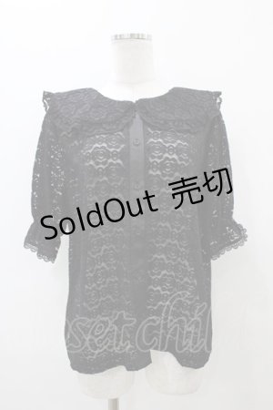 画像: m petit by misako / TT* AOKレースブラウス L ブラック H-25-10-29-057-LO-BL-NS-ZH