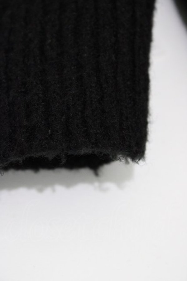 画像4: an another angelus / クレマチスプリント釦リブニットカーディガン Free BLACK H-25-10-29-060-CA-TO-NS-ZH (4)