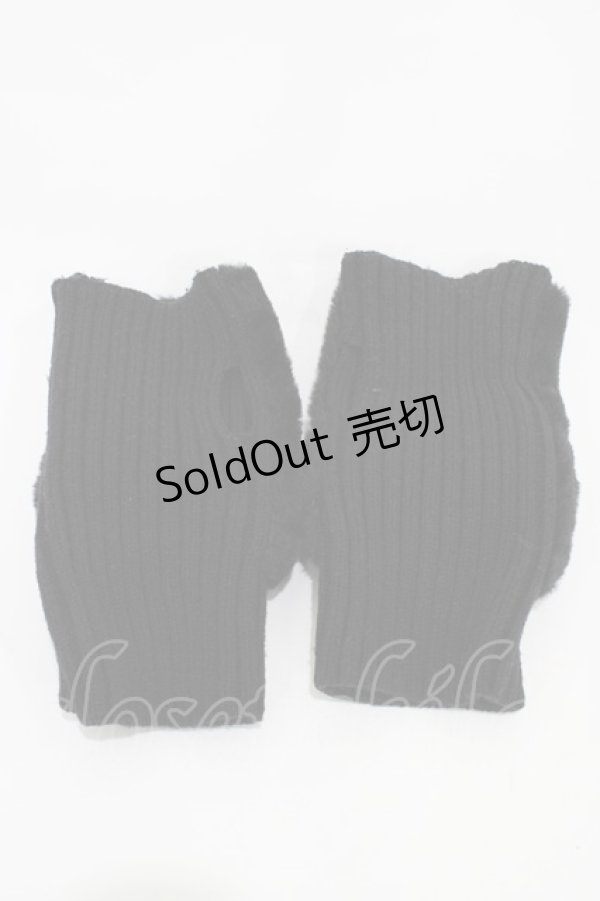 画像2: m petit by misako / AMハンドウォーマー  ブラック H-25-10-29-001-LO-ZA-NS-ZH (2)